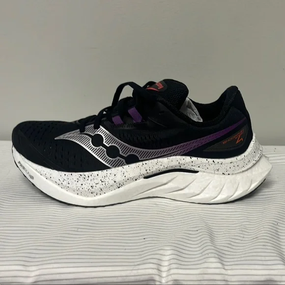 Saucony Endorphin Speed 4 Sneakers - Black and Purple - Picture 3 of 8